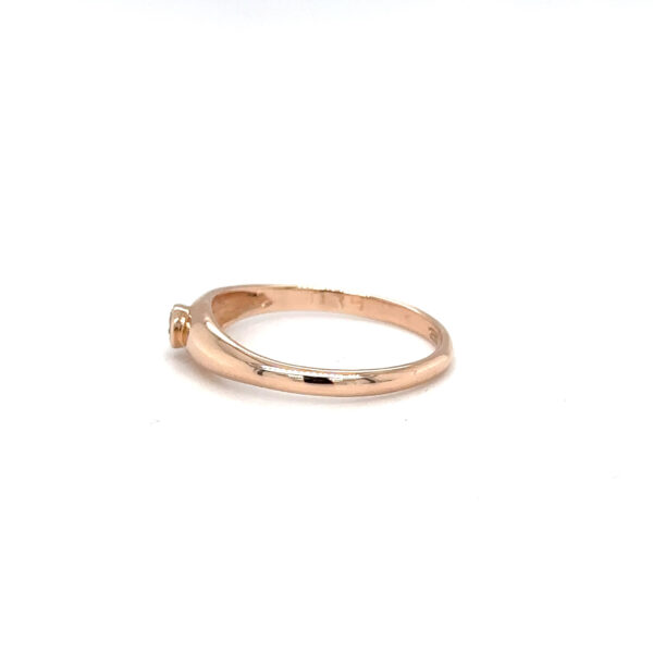 Rosé gouden ring met diamant