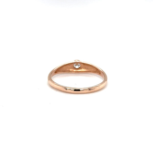 Rosé gouden ring met diamant