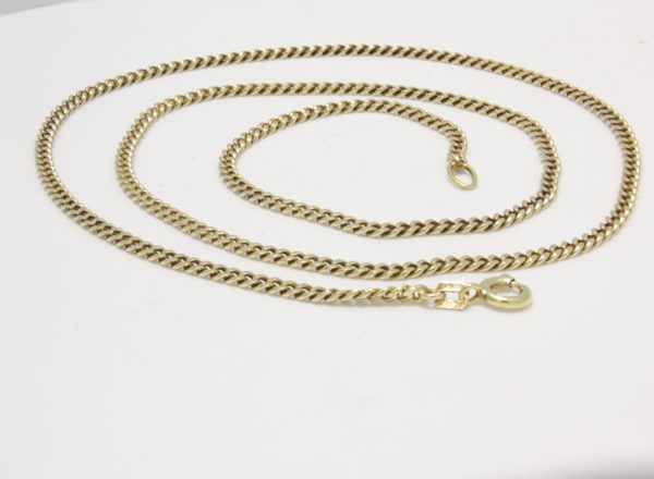 Gouden ketting gourmet schakel 51 cm