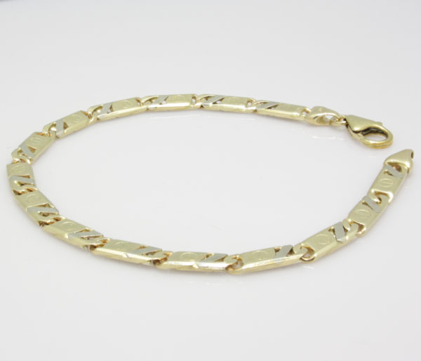 Bi-color gouden armband