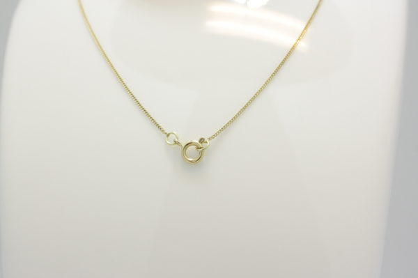 Gouden ketting gourmet schakel 45 cm