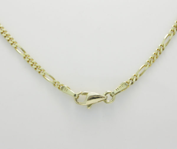 Gouden ketting figaro schakel 50 cm