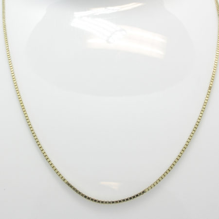 Gouden ketting Venetiaanse schakel 45 cm