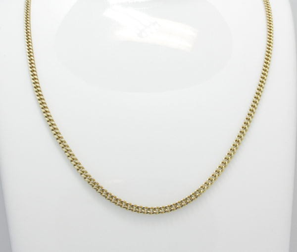 Gouden ketting gourmet schakel 49 cm