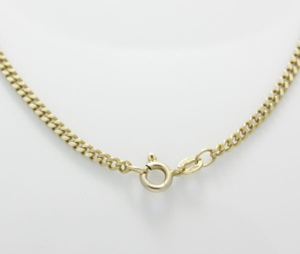 Gouden ketting gourmet schakel 49 cm