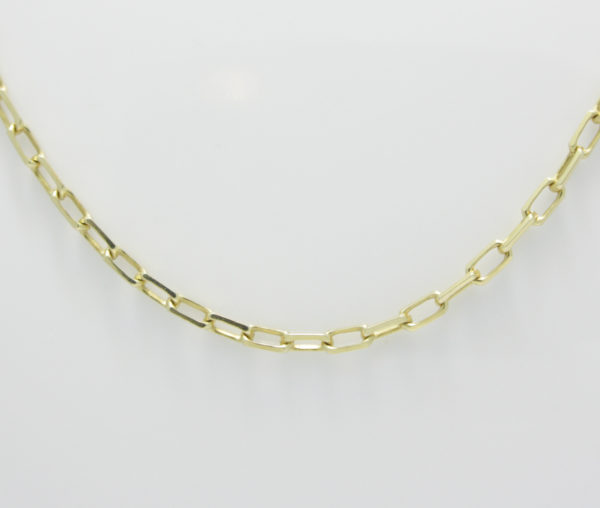 Gouden ketting anker schakel 55,5 cm