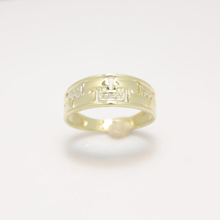 Gouden ring met diamant