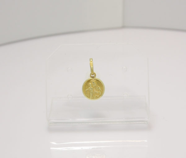 Gouden hanger klein Jezus en Maria