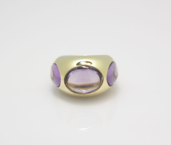 Gouden ring van Pomellato met amethist