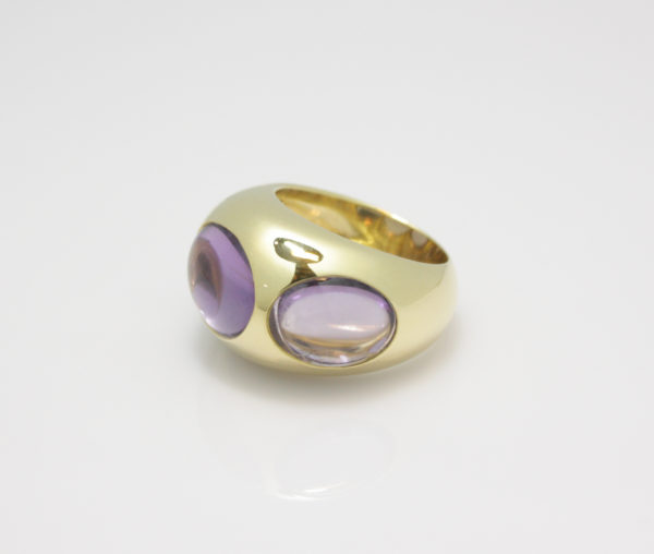 Gouden ring van Pomellato met amethist