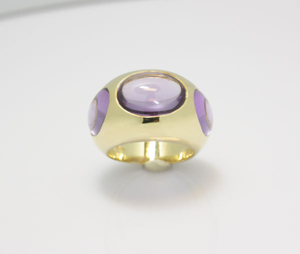 Gouden ring van Pomellato met amethist
