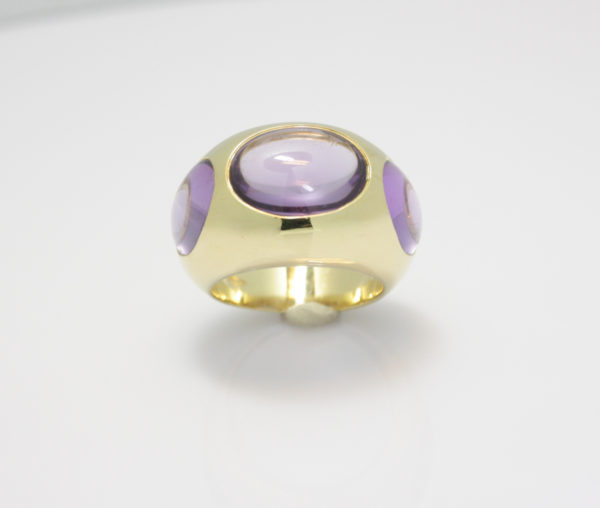 Gouden ring van Pomellato met amethist