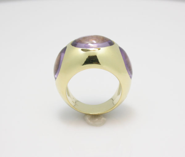 Gouden ring van Pomellato met amethist