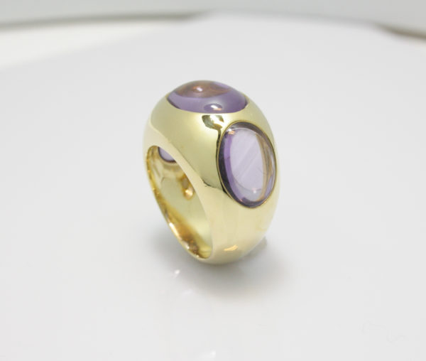Gouden ring van Pomellato met amethist