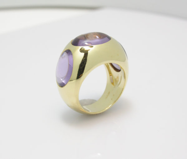 Gouden ring van Pomellato met amethist