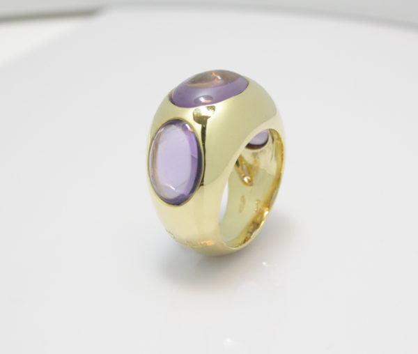 Gouden ring van Pomellato met amethist