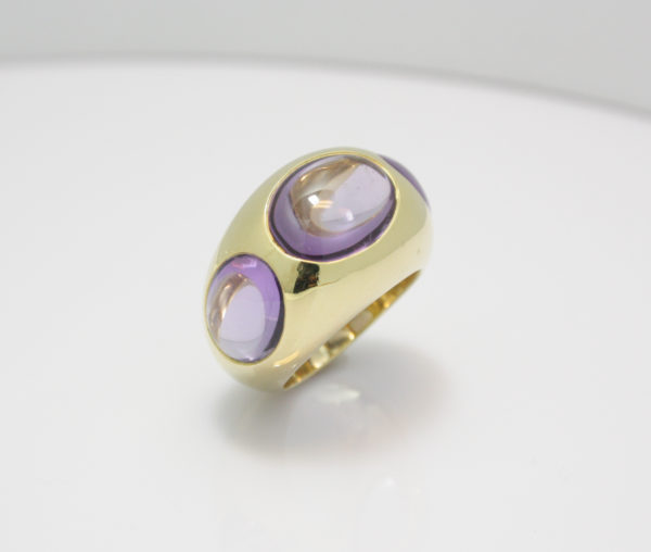 Gouden ring van Pomellato met amethist