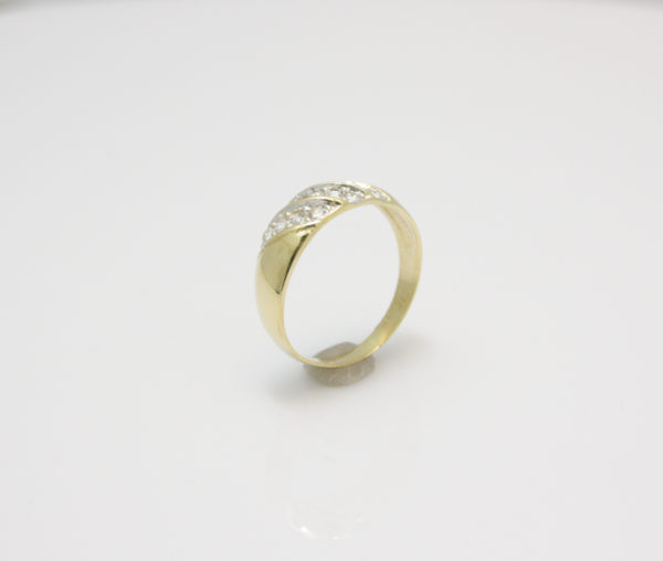 Gouden ring met zirkonia