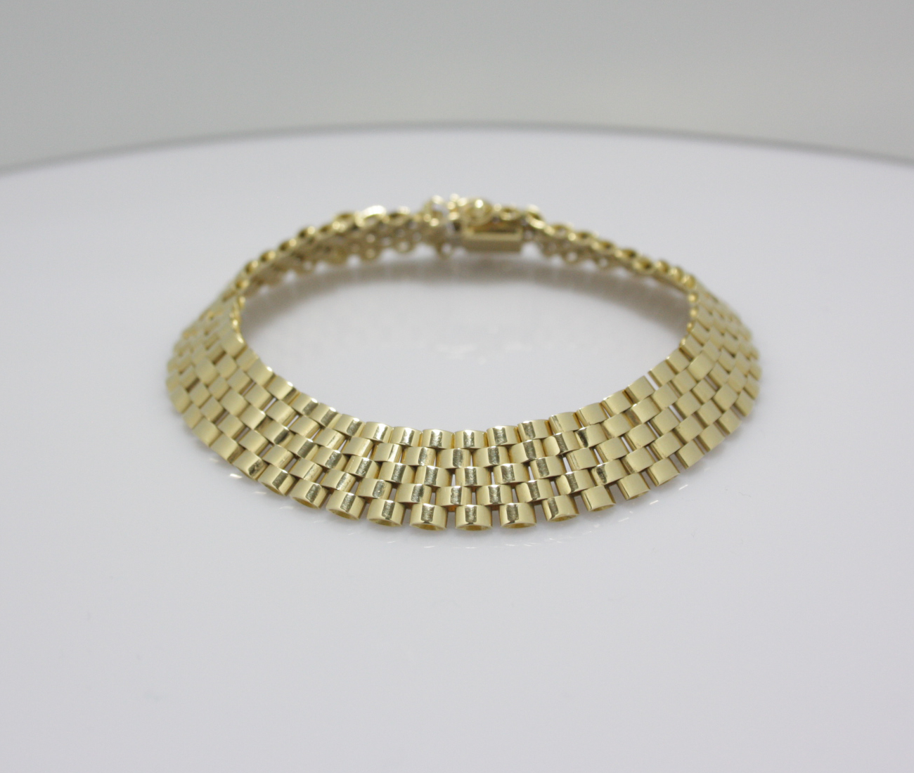 Gouden armband brede Rolex schakel – Christojewels