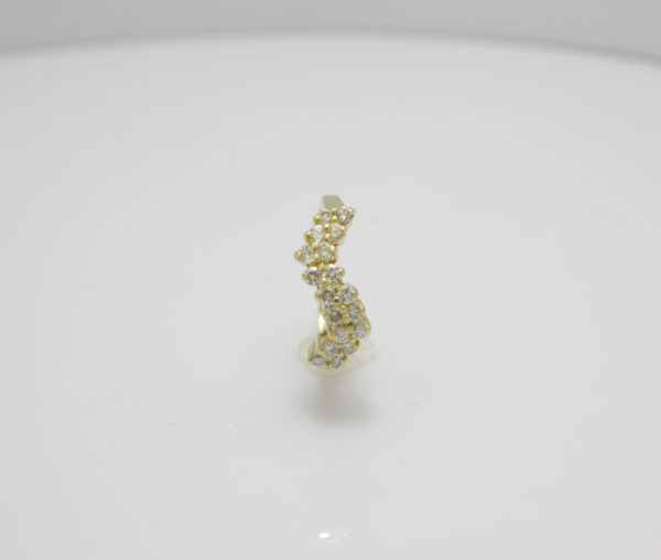 Gouden vintage ring met diamant