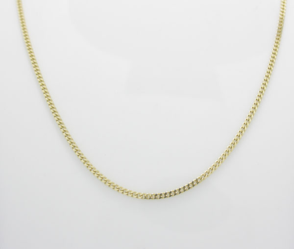 Gouden ketting gourmet 49 cm