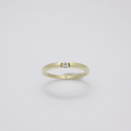 Gouden ring met diamant