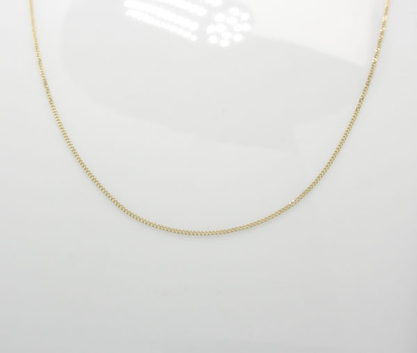 Gouden ketting gourmet schakel 46 cm