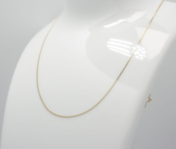 Gouden ketting gourmet schakel 46 cm