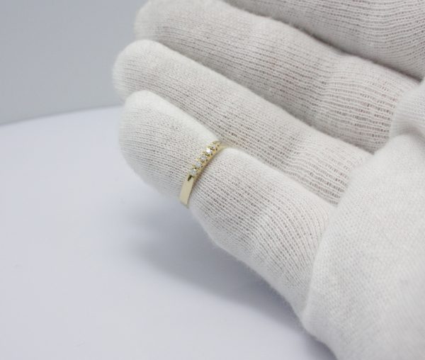 Gouden alliance ring met diamant