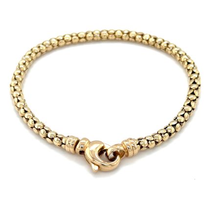 Gouden armband ronde schakel