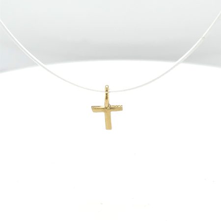 Gouden kruis hanger klein