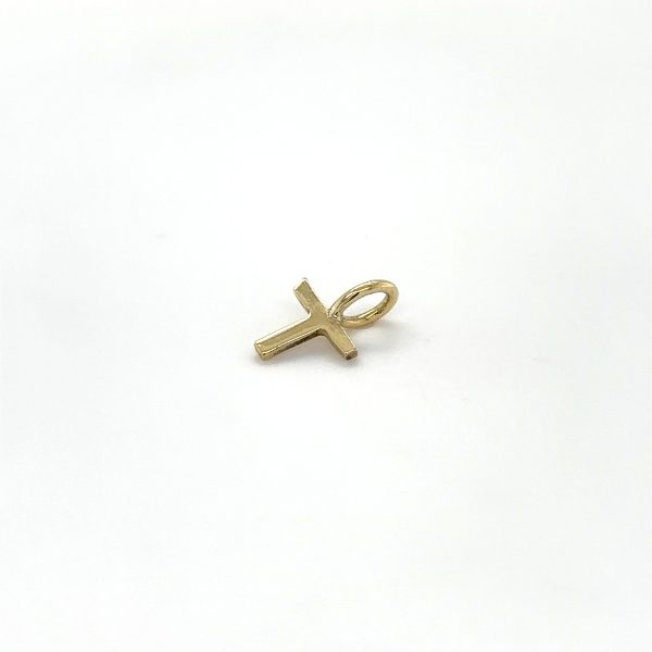 Gouden kruis hanger klein