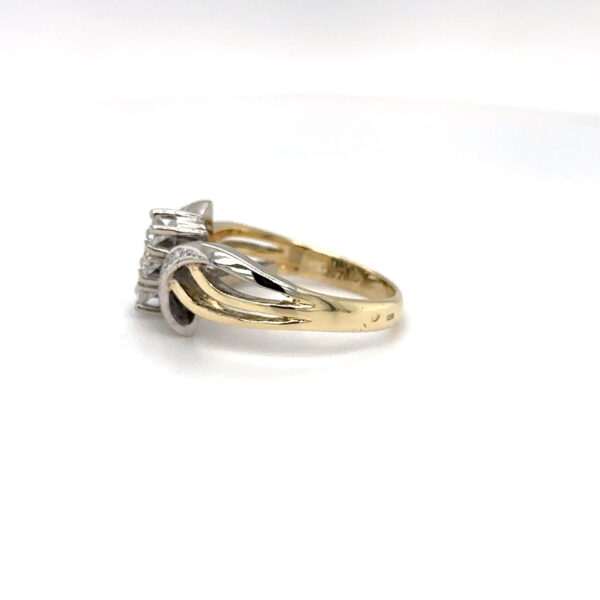 Gouden vintage ring met diamant